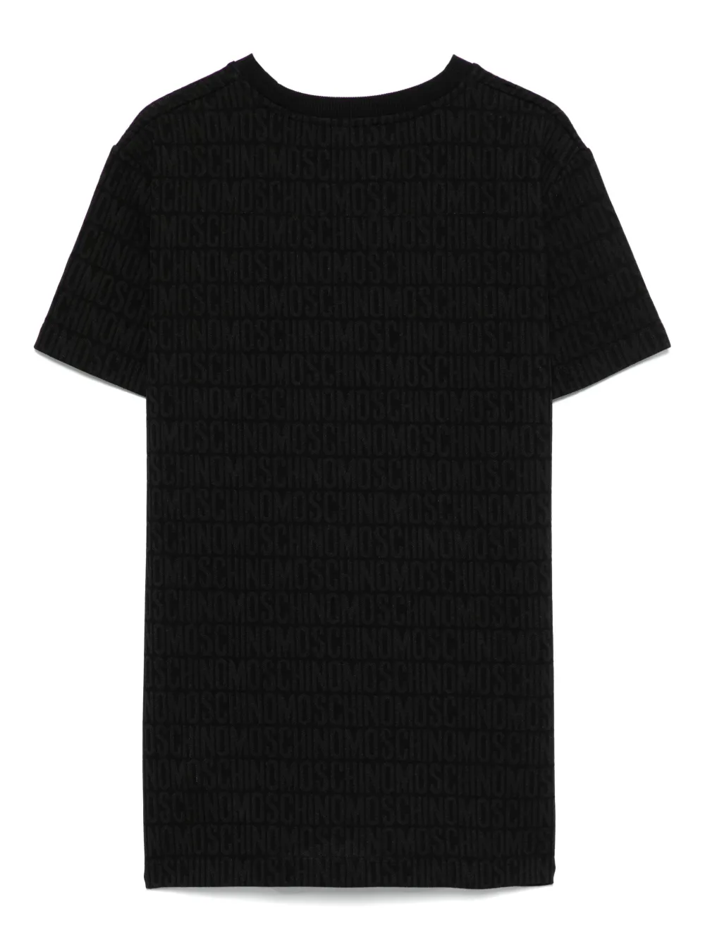 Moschino Kids T-shirt met logo-jacquard Zwart