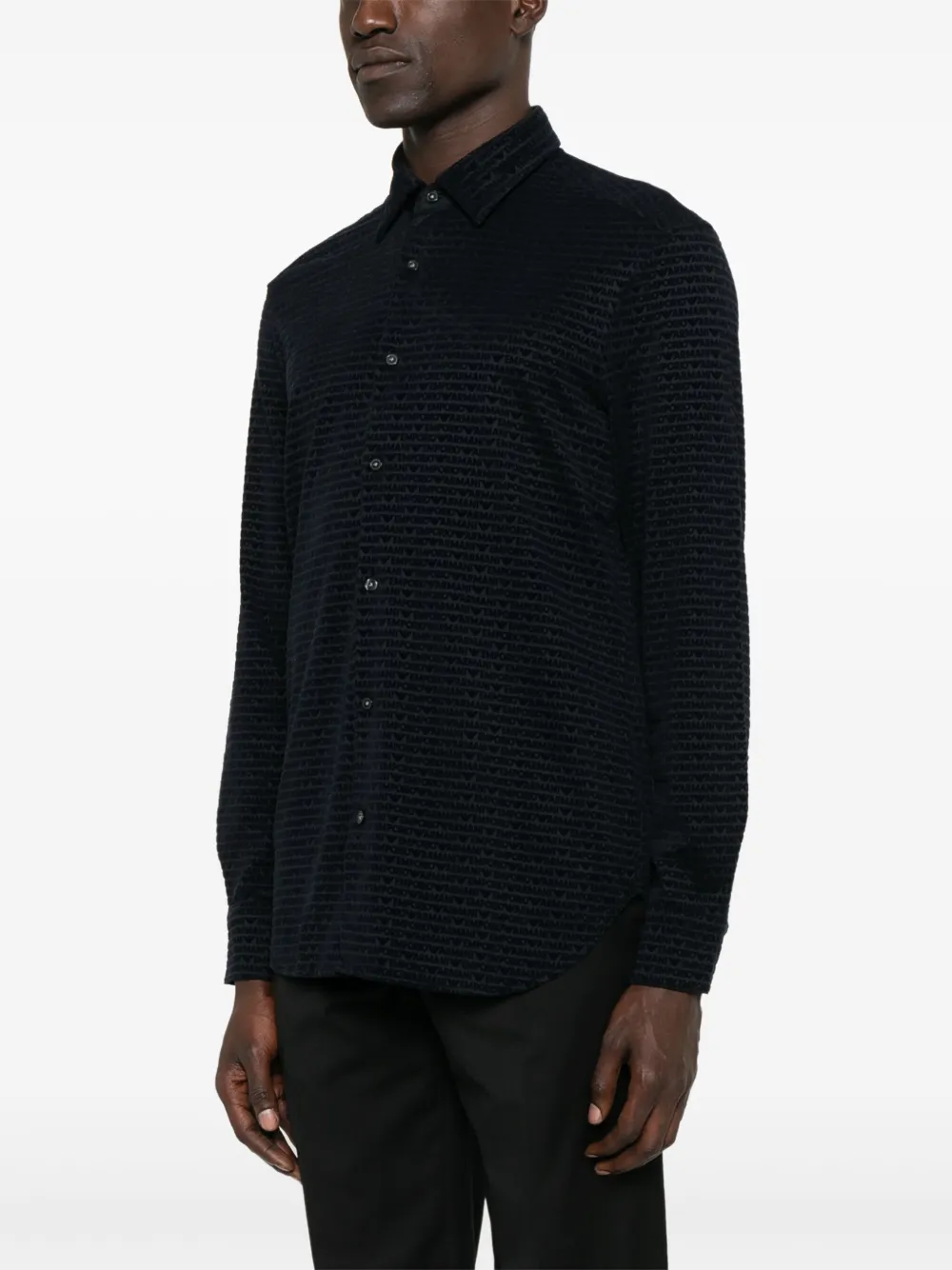 Emporio Armani Poloshirt met logo Blauw