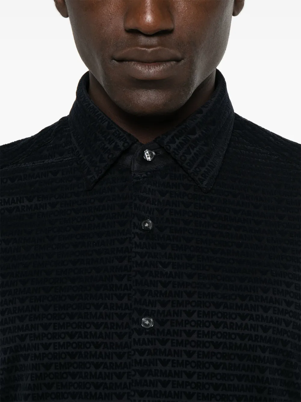 Emporio Armani Poloshirt met logo Blauw