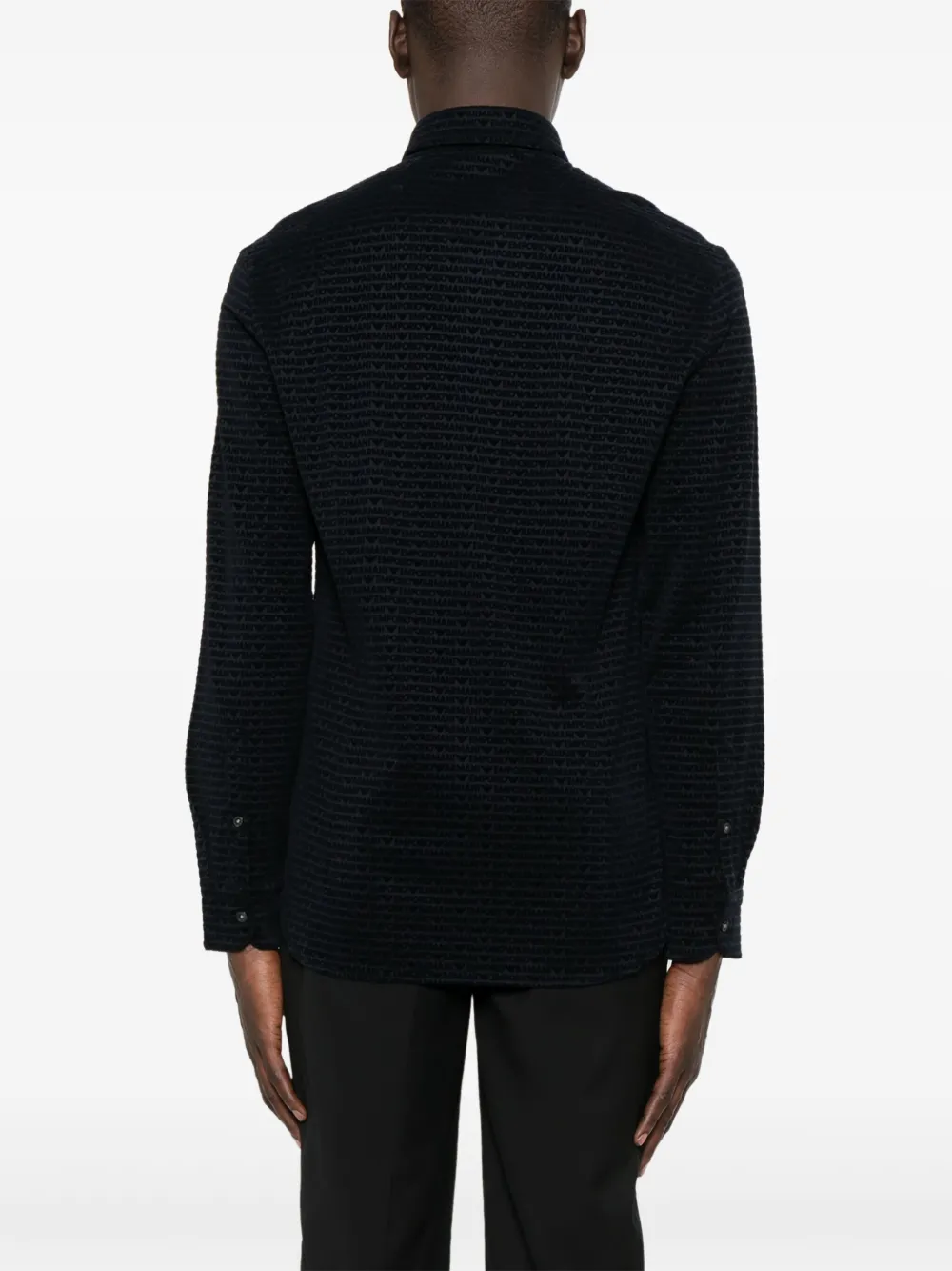 Emporio Armani Poloshirt met logo Blauw