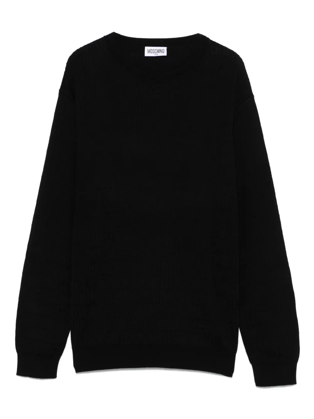 Moschino Kids Trui met logo jacquard Zwart