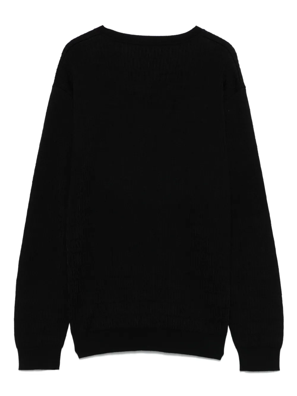 Moschino Kids Trui met logo jacquard Zwart