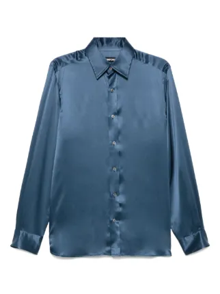 Tシャツ・カットソー TOM FORD BLUE IN SILK Buy Tom Ford T-Shirts for men online | BRAUN Hamburg