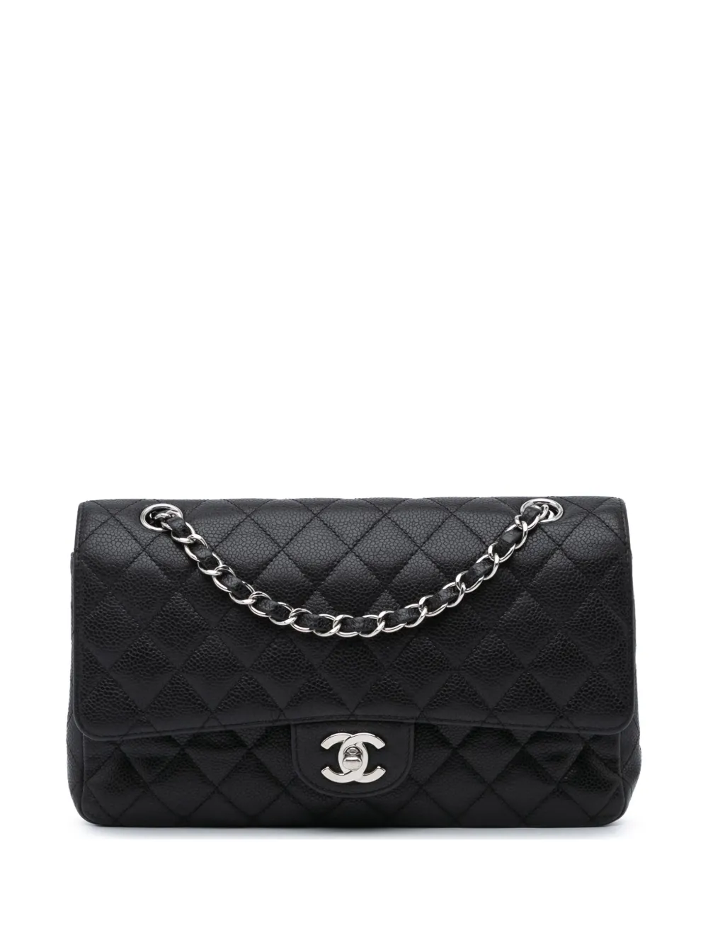 CHANEL Pre-Owned 2008-2009 Medium Classic Caviar Double Flap shoulder bag | Black | Image 1