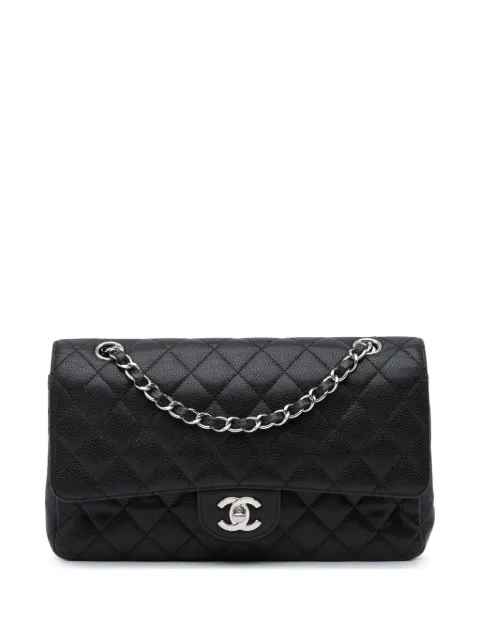 CHANEL Pre-Owned bolsa de hombro Classic Caviar Double Flap mediana 2008-2009