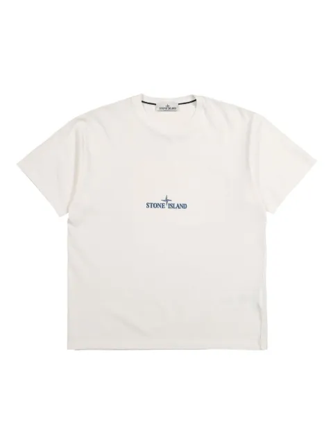 Stone Island playera con logo estampado