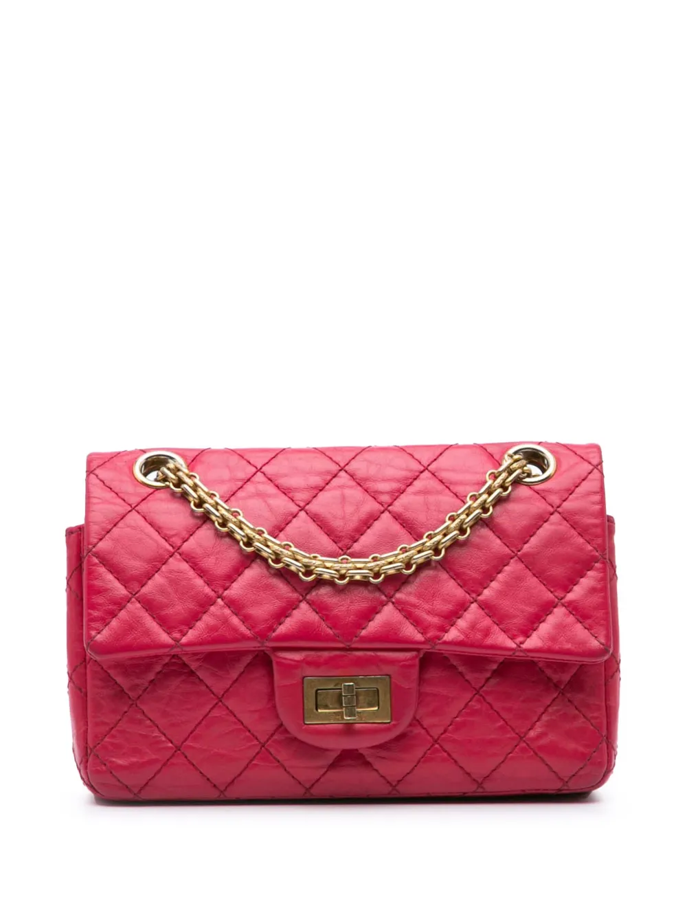 CHANEL Pre-Owned 2020 Mini Reissue 2.55 Calfskin Flap crossbody bag | Pink | Image 1