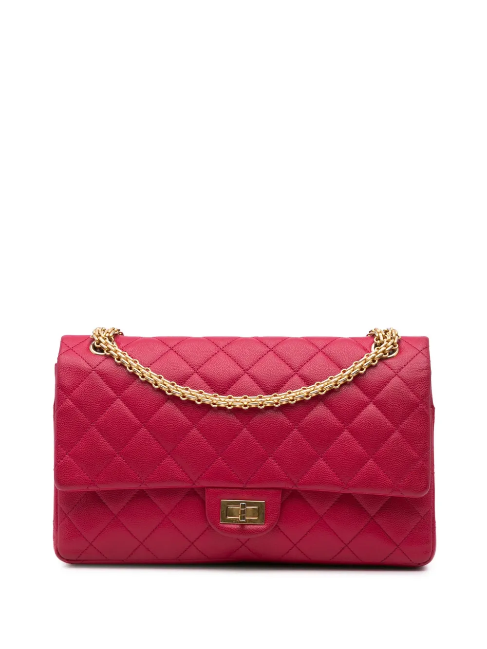 CHANEL Pre-Owned 2016-2017 Reissue 2.55 Quilted Caviar Double Flap 226 shoulder bag | Pink | Image 1