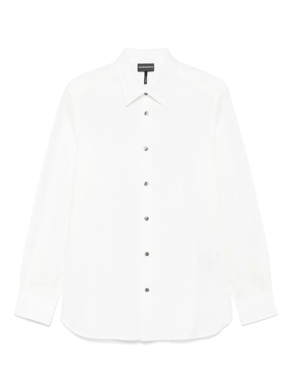 Emporio Armani Overhemd met jacquard logo Wit