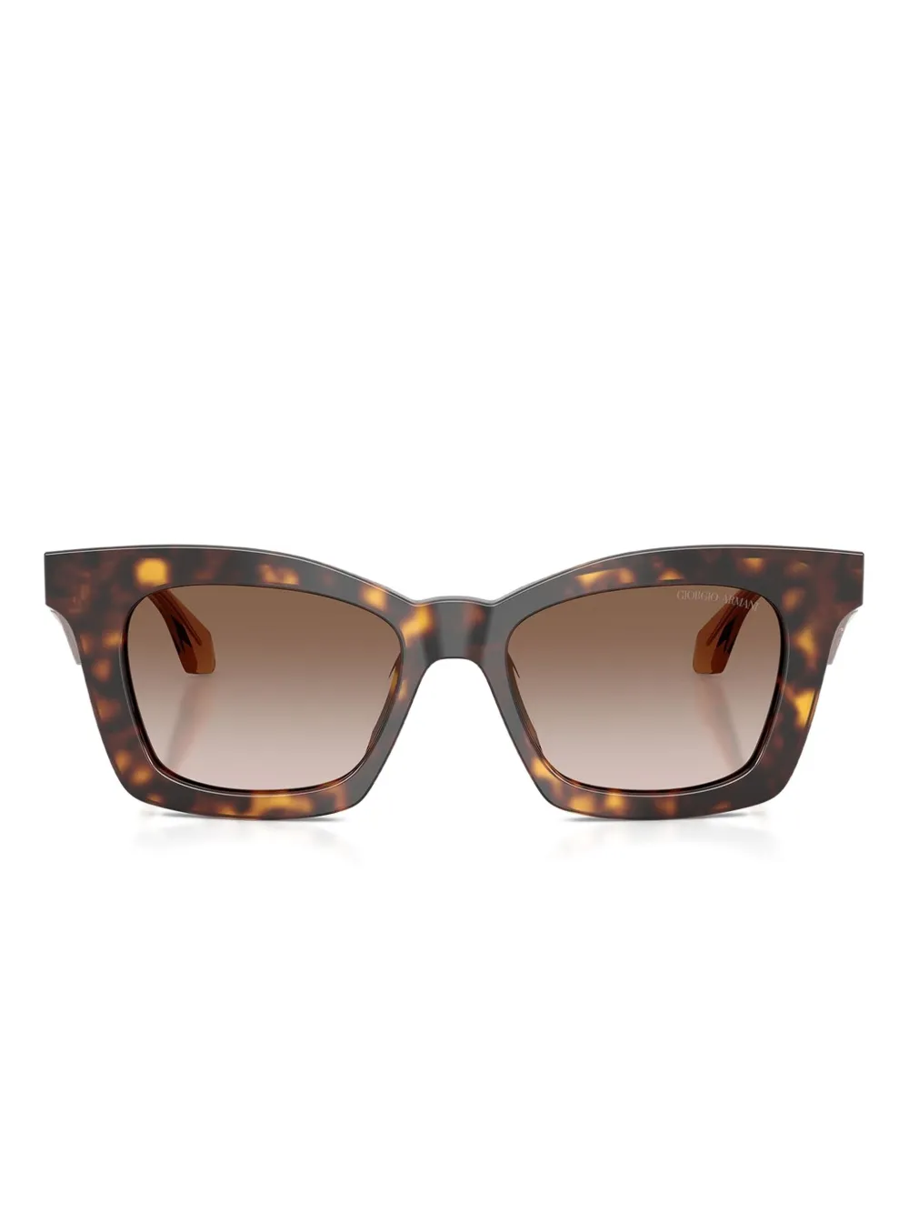 Giorgio Armani Occhiali da sole rettangolari - Marrone