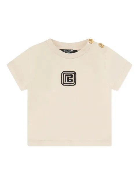 Balmain Kids logo print T-shirt 
