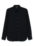 Emporio Armani logo-patch shirt - Blue