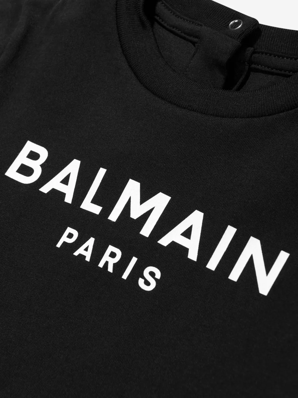 Balmain Kids T-shirt met logoprint Zwart