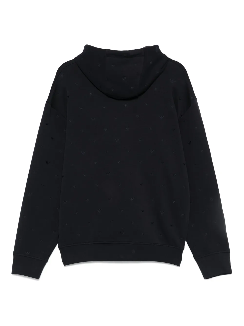 Emporio Armani Hoodie met geborduurd logo Blauw