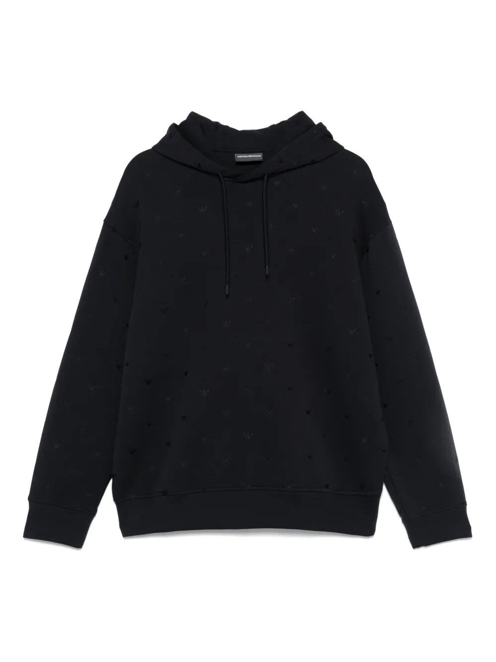 Emporio Armani Hoodie met geborduurd logo Blauw