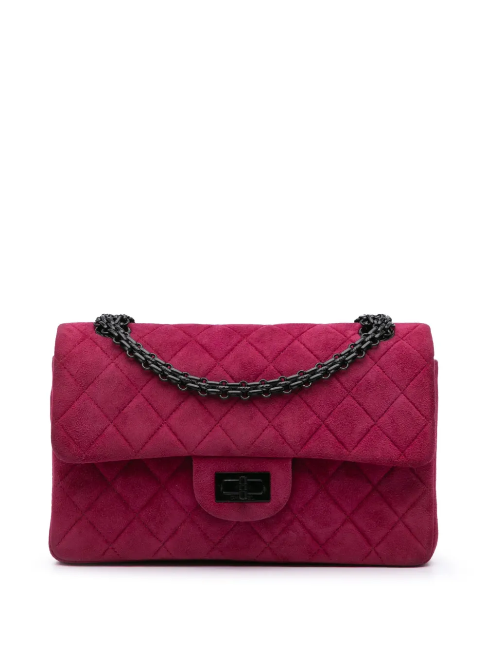 CHANEL Pre-Owned 1997-1999 Reissue 2.55 Quilted Velvet Double Flap 225 shoulder bag | Pink | Image 1