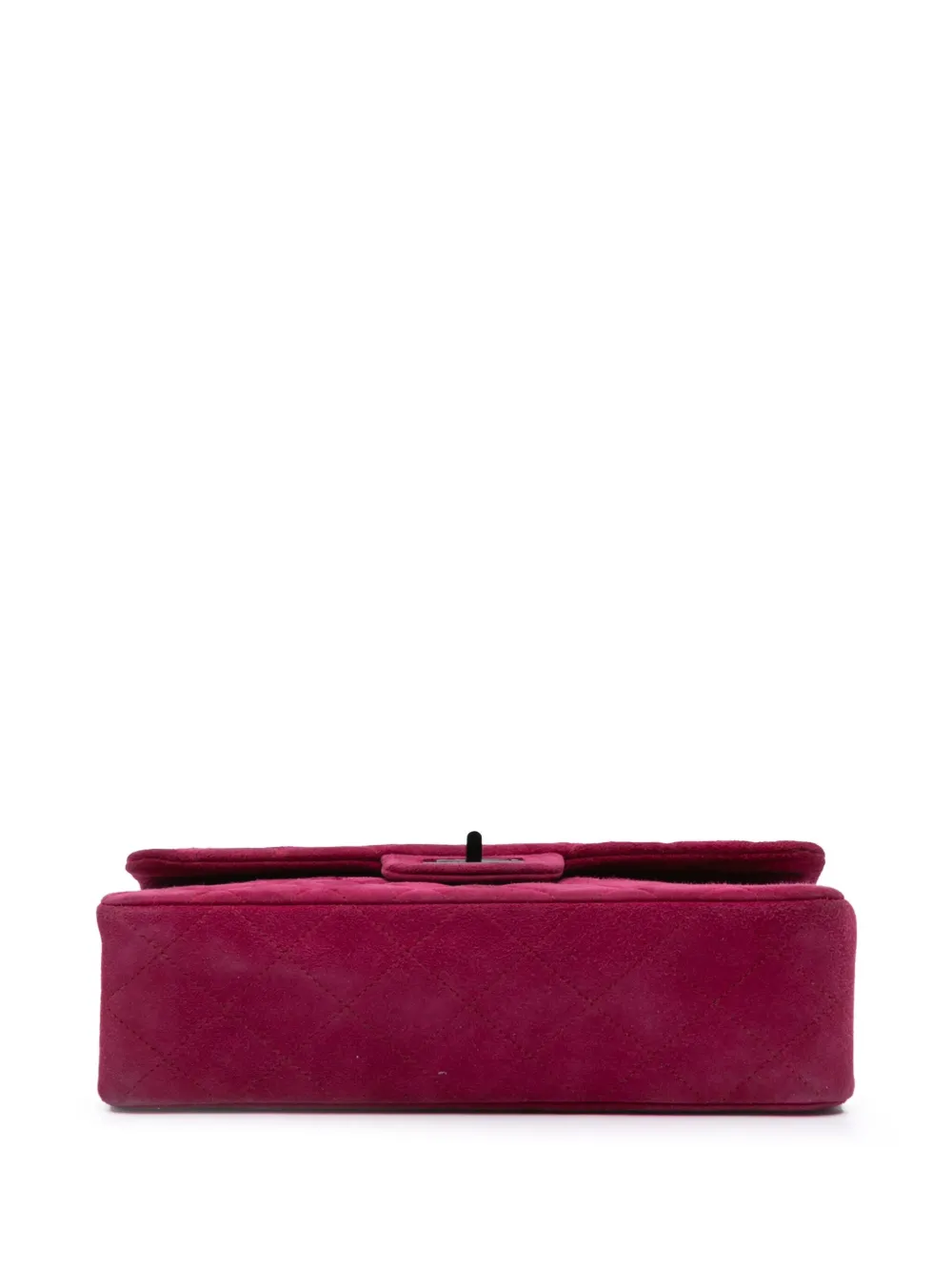 Pre-owned Chanel 1997-1999 Reissue 2.55 Quilted Velvet Double Flap 225 Shoulder Bag In Pink