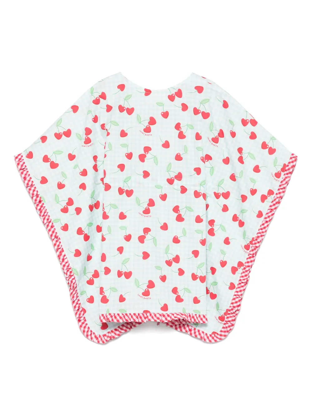 MC2 Saint Barth Kids Kate Frill jurk Blauw