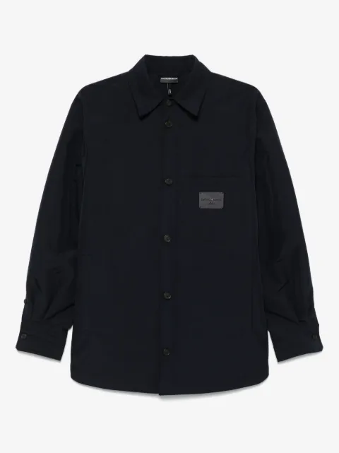 Emporio Armani logo-patch shirt jacket