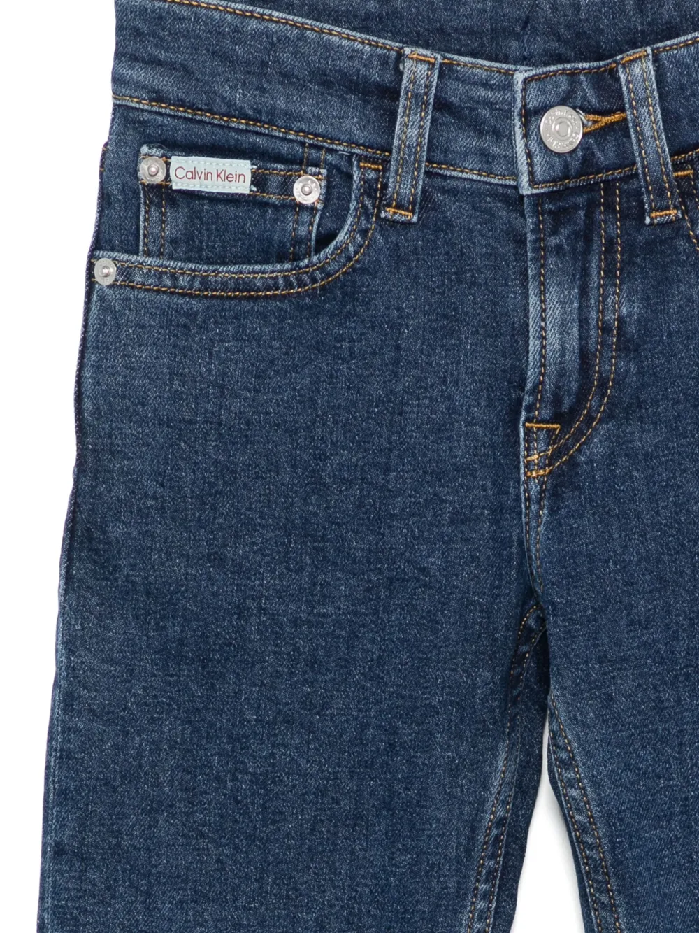 Calvin Klein Kids Jeans met 5 zakken Blauw