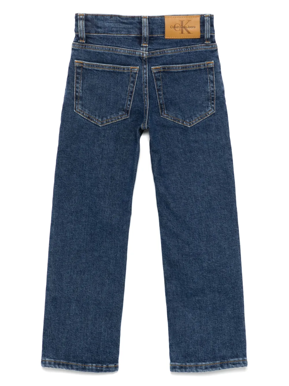 Calvin Klein Kids Jeans met 5 zakken Blauw