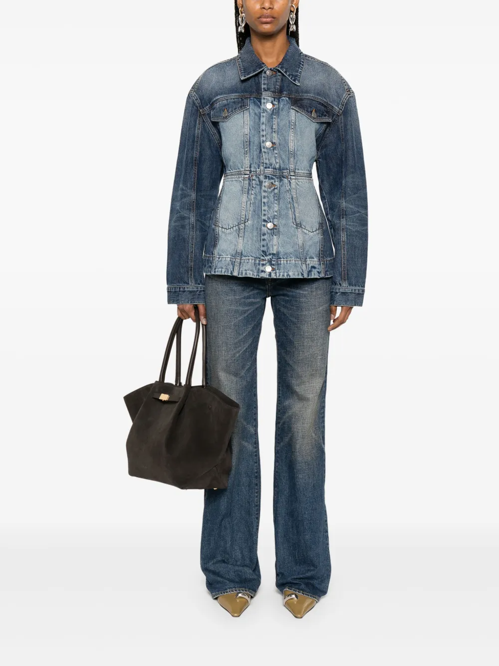 Stella McCartney Katoenen spijkerjack Blauw