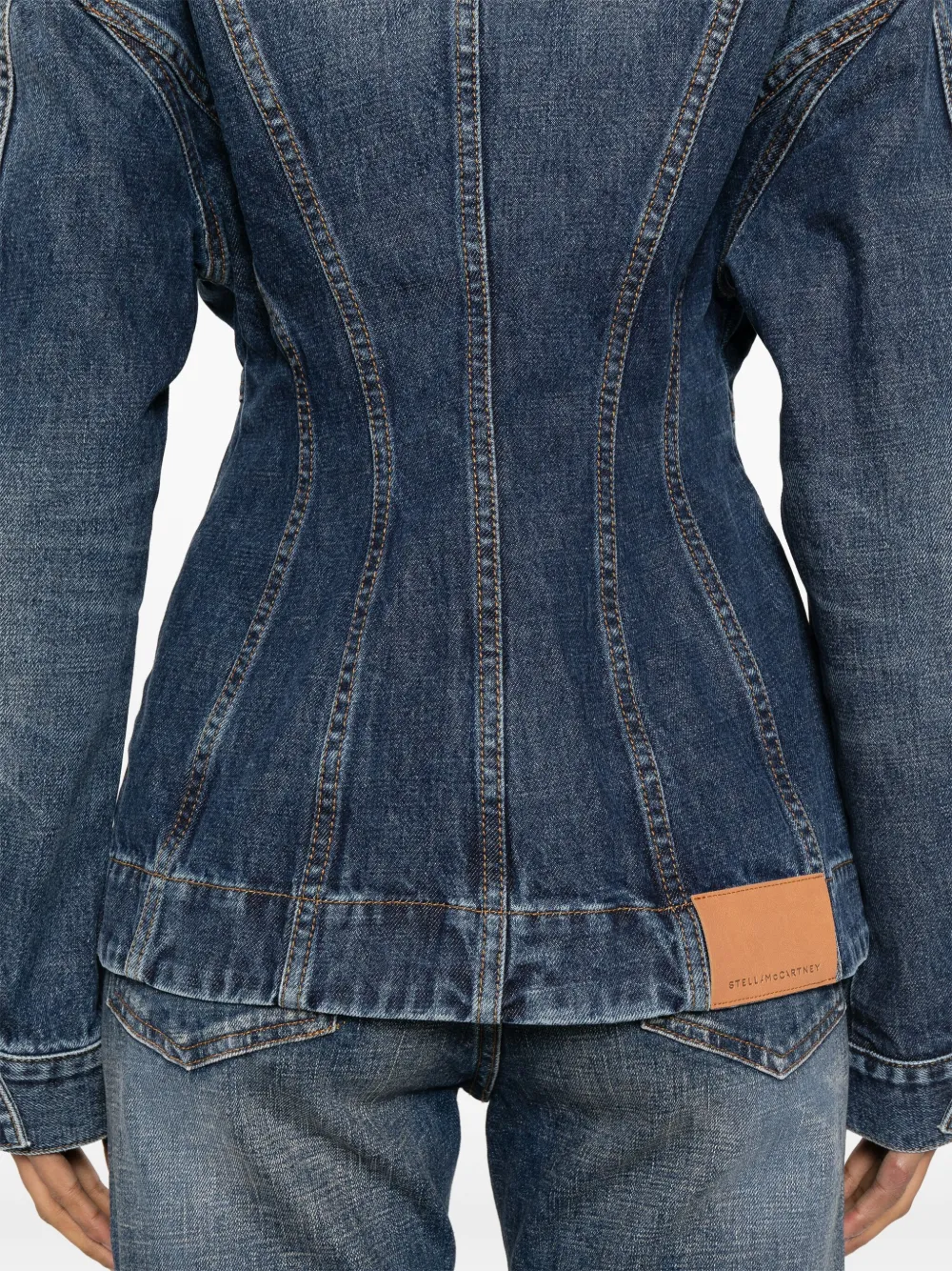 Stella McCartney Katoenen spijkerjack Blauw