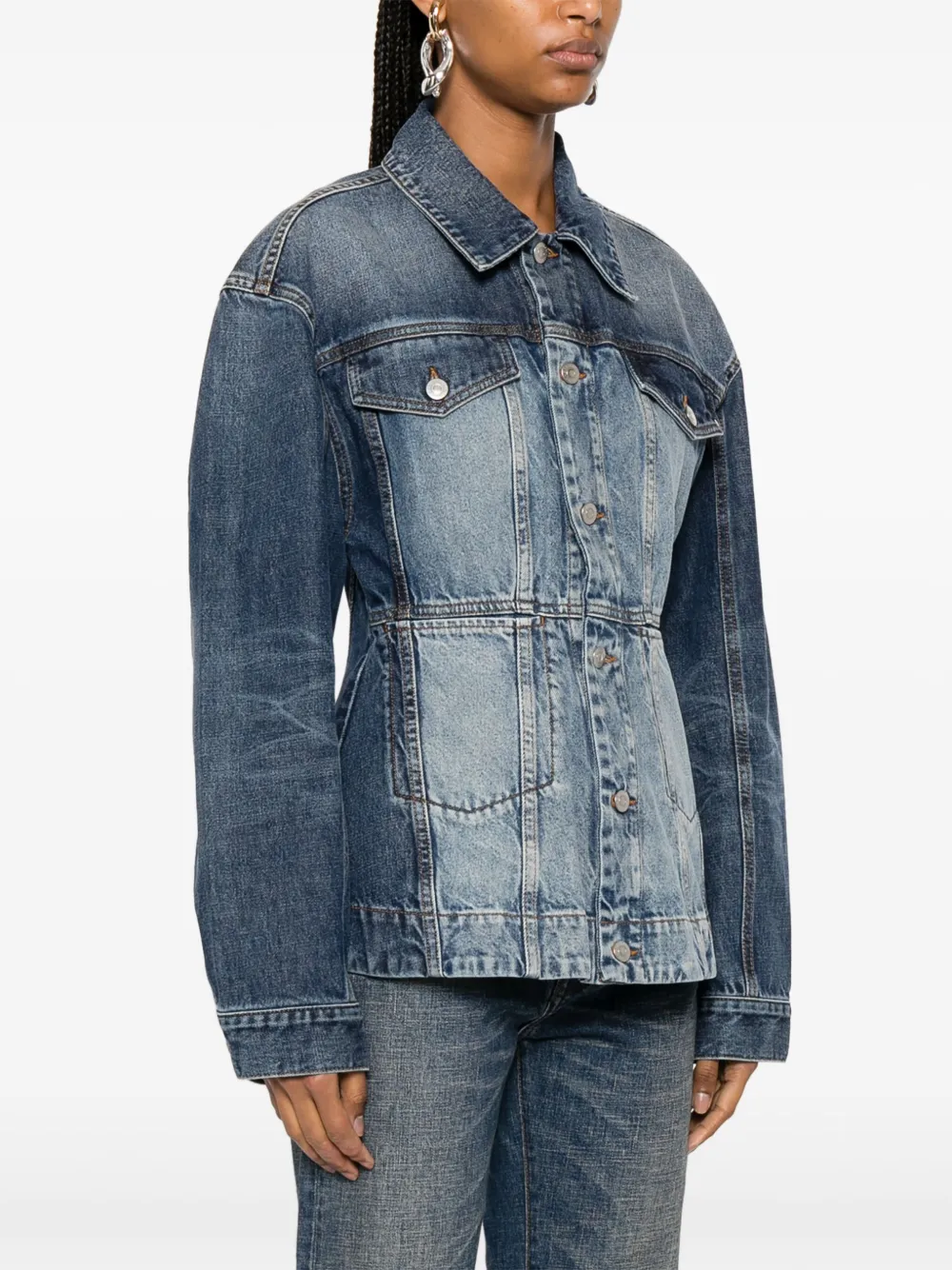 Stella McCartney Katoenen spijkerjack Blauw