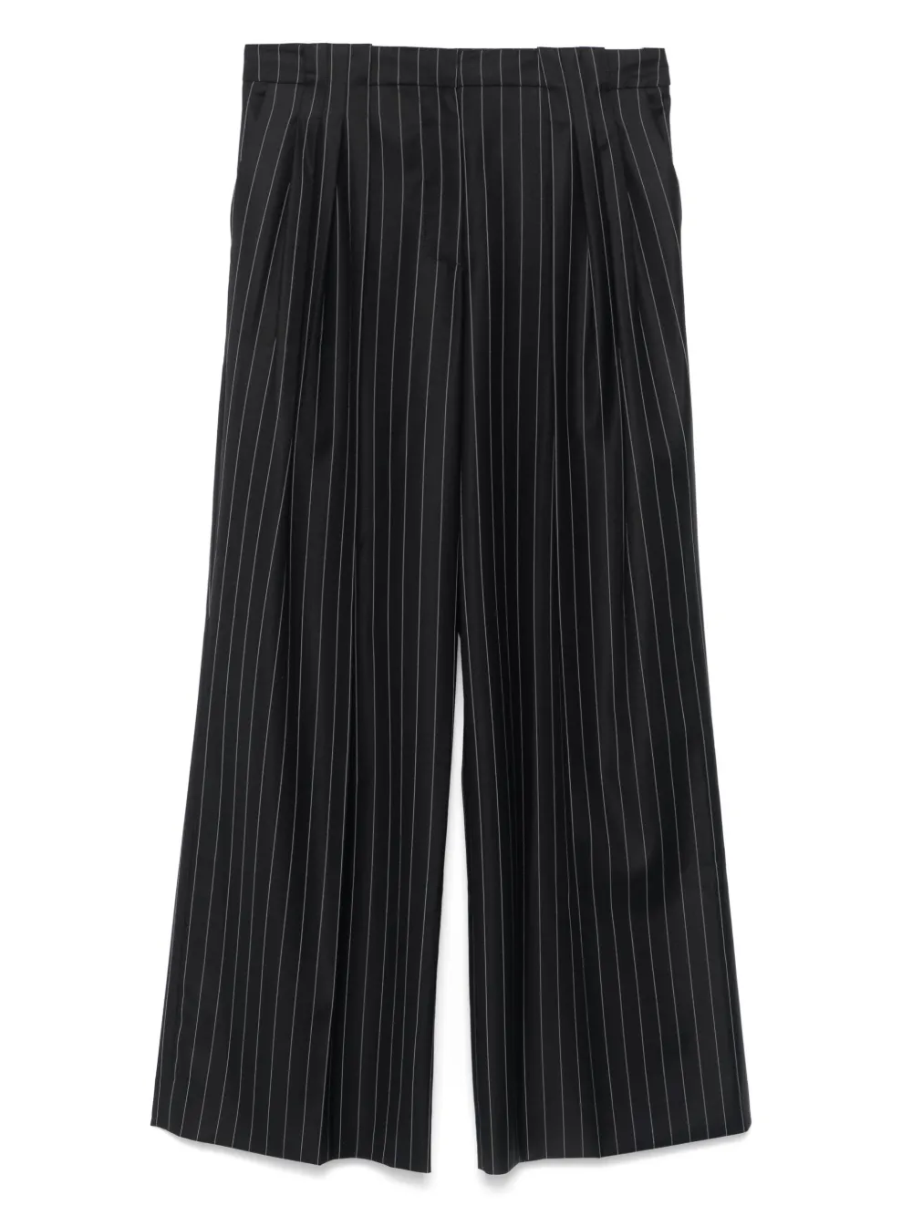 Casablanca Broek met krijtstreep Zwart