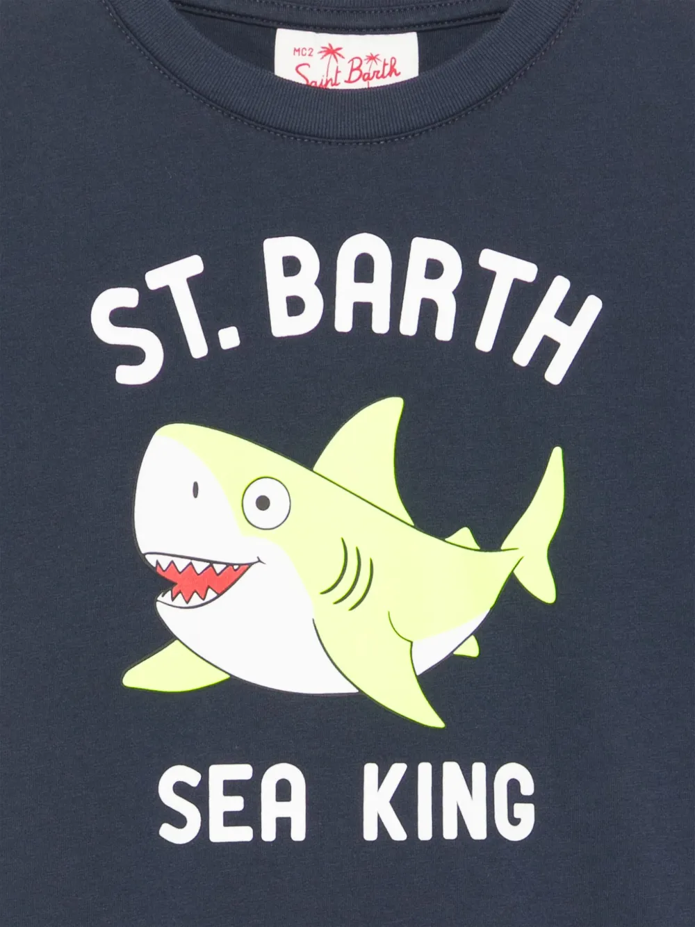 MC2 Saint Barth Kids T-shirt met print Blauw