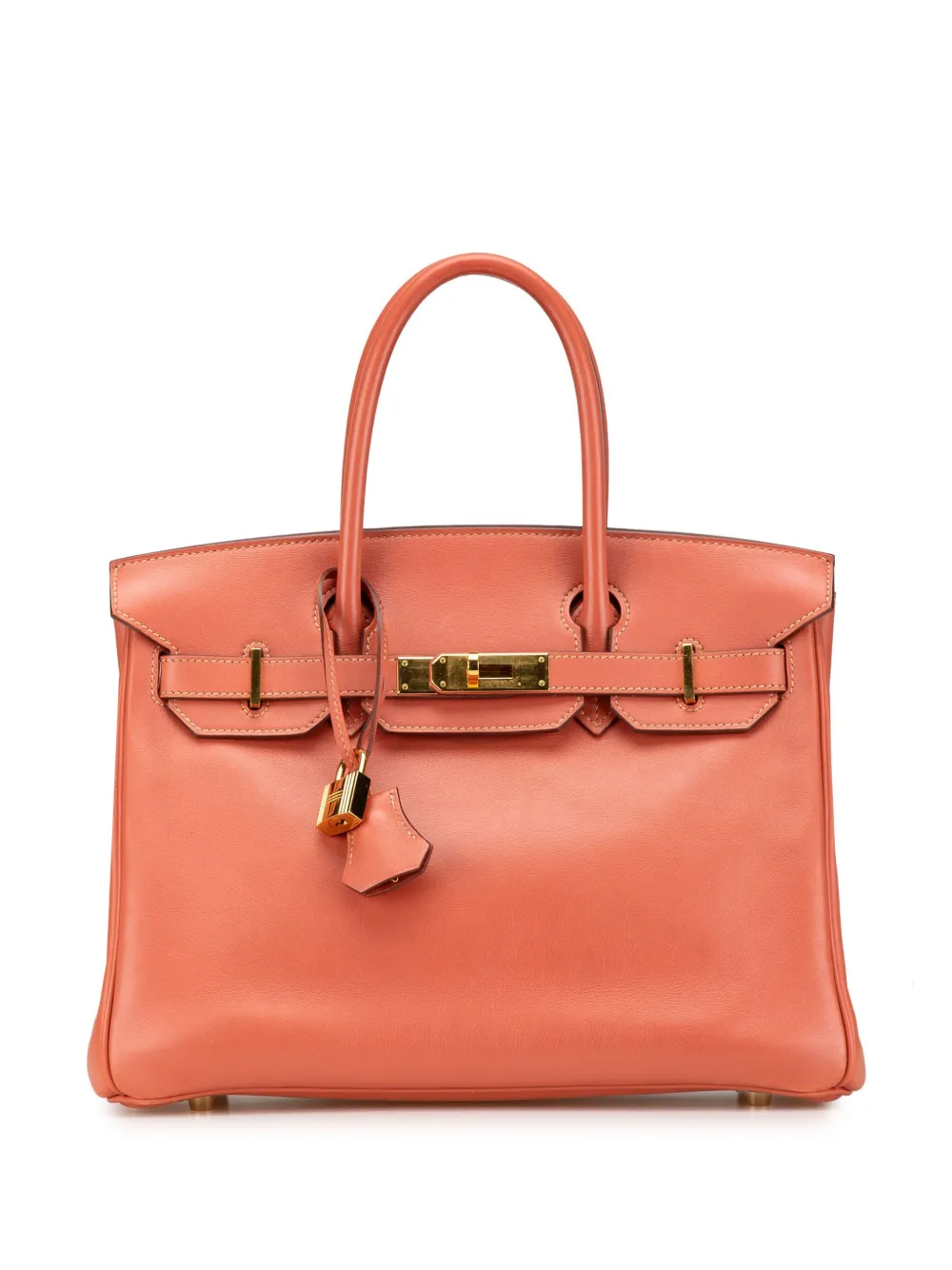 Hermès Pre-Owned 2008 スイフト バーキン ルトゥルネ 30 ハンドバッグ - オレンジ Hermès Pre-Owned 2008 スイフト バーキン ルトゥルネ 30 ハンドバッグ - オレンジ