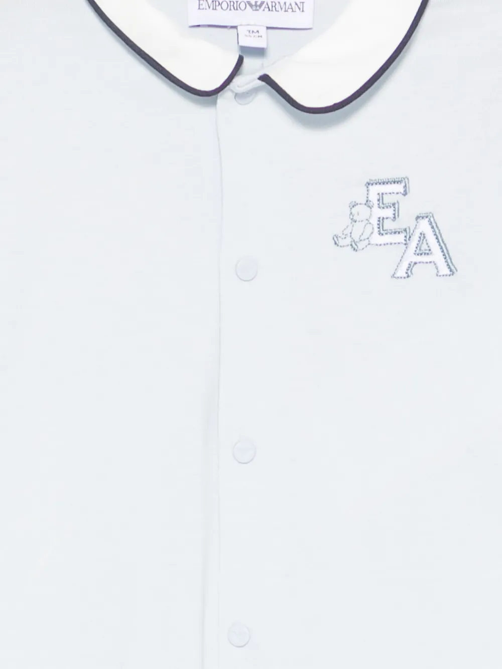 Emporio Armani Kids Pyjama met geborduurd logo Blauw