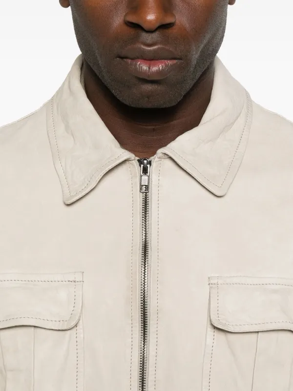 Salvatore Santoro レザージャケット | ニュートラル | FARFETCH JP