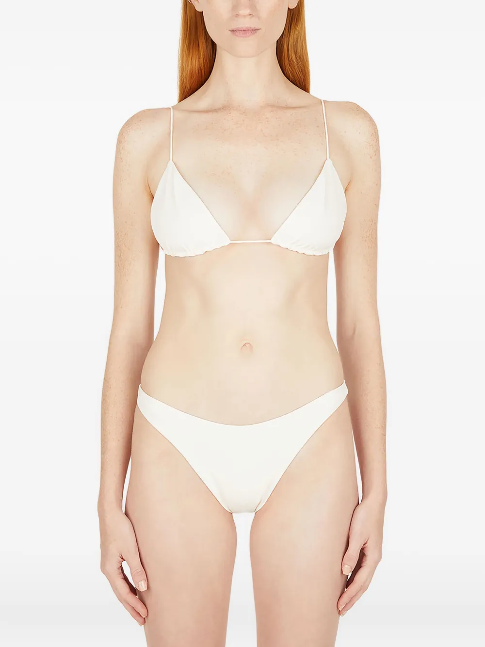 St. Agni triangle fixed-strap bikini Wit