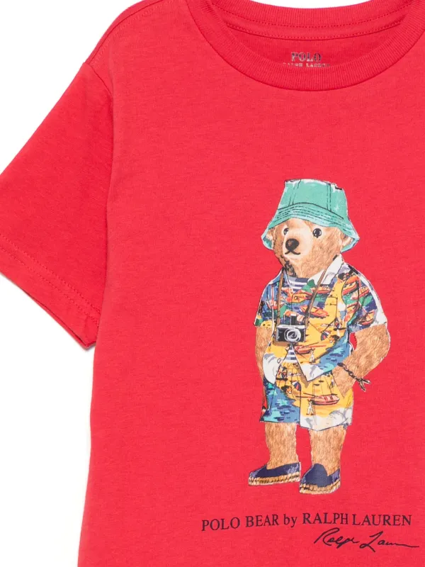 POLO RALPH LAUREN KIDS ポロベア Tシャツ | レッド | FARFETCH JP