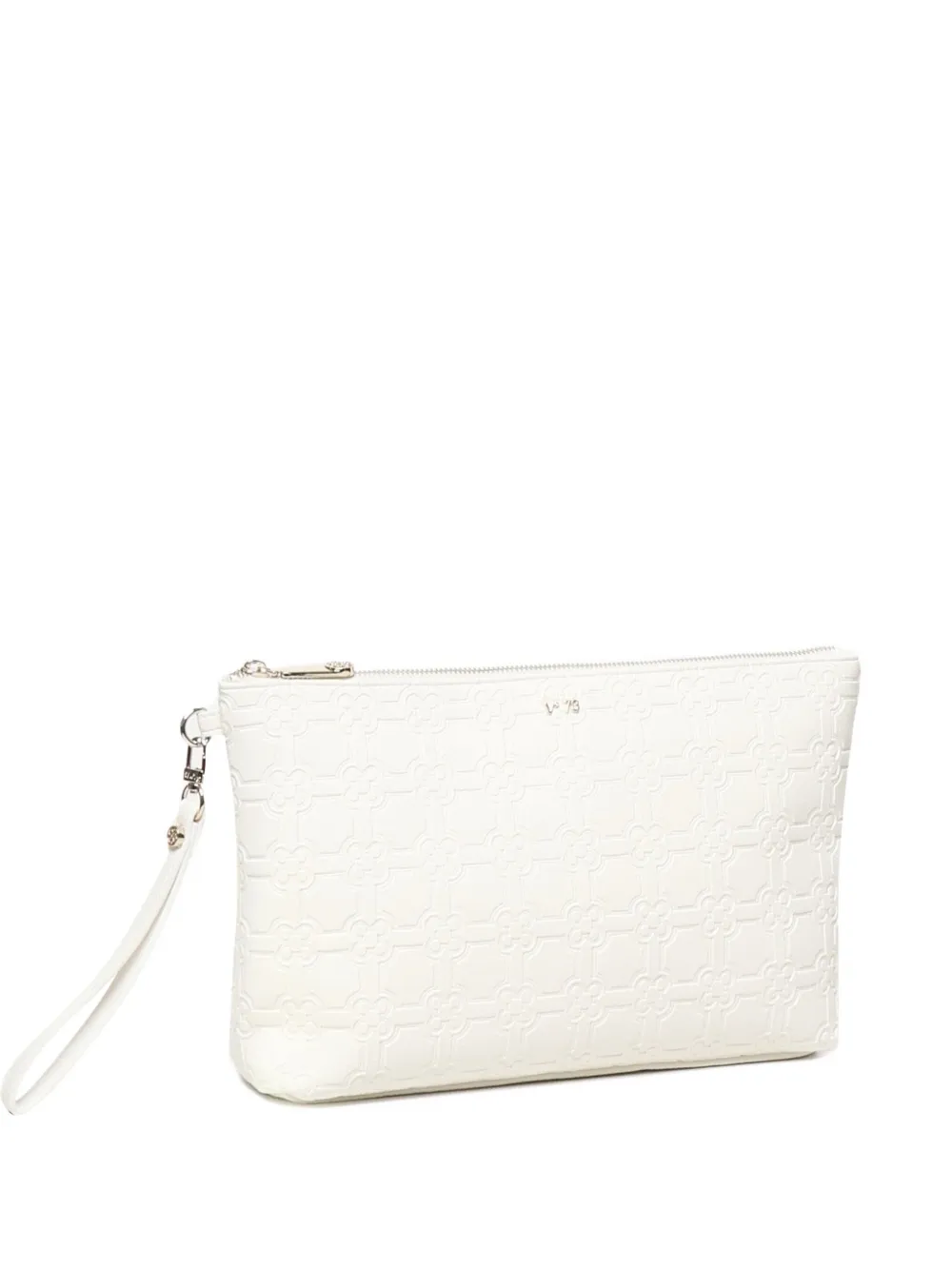 Eugenia embossed zip-top pouch