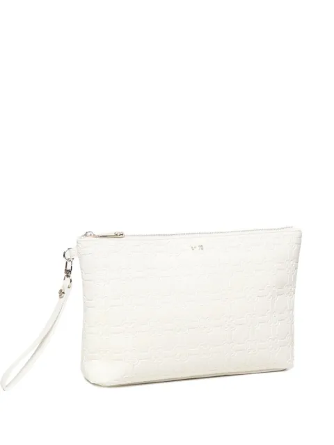 V°73 Eugenia embossed zip-top pouch