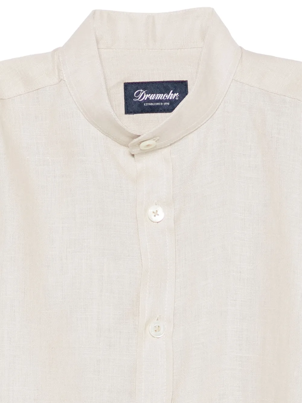 Drumohr Kids Linnen shirt Beige