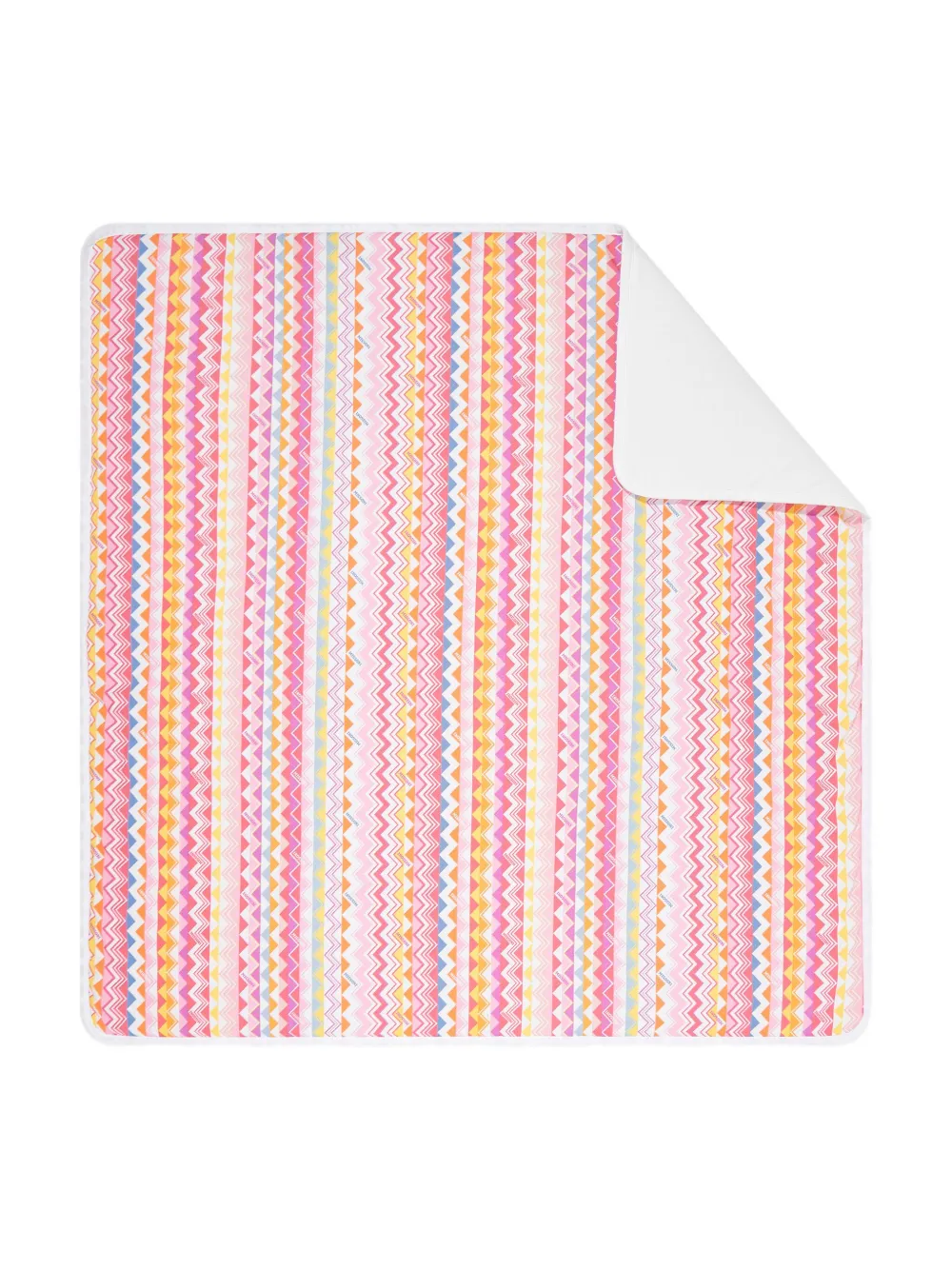 Missoni Kids Deken met zigzag-print Wit