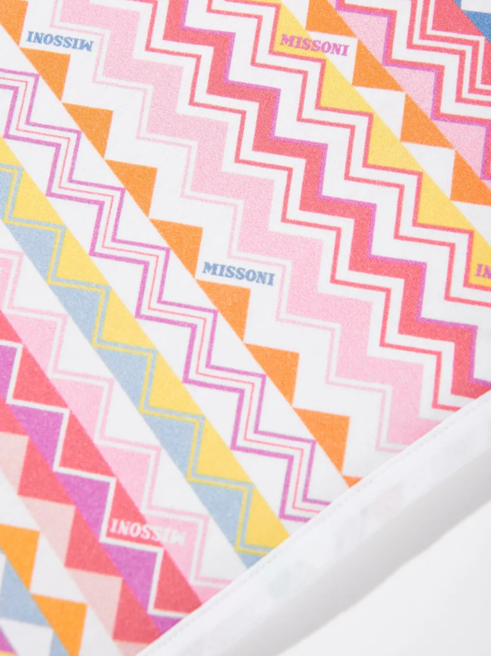 Missoni Kids Deken met zigzag-print Wit
