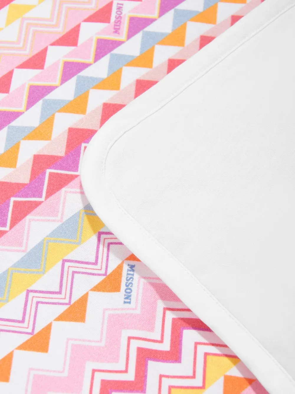 Missoni Kids Deken met zigzag-print Wit
