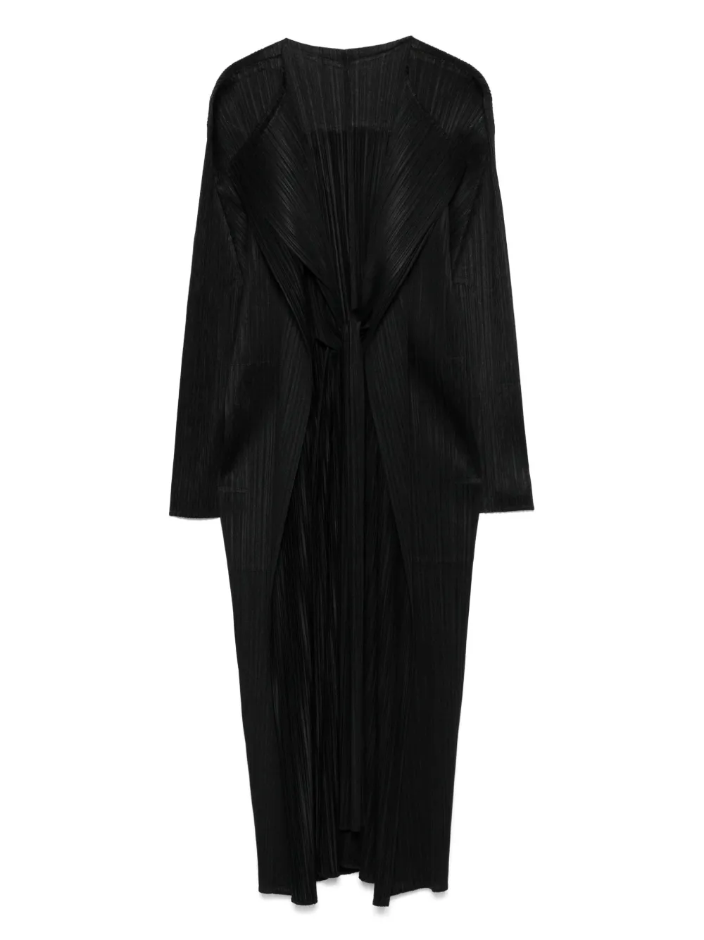 Pleats Please Issey Miyake abrigo Merry Bicolor | negro | Image 1