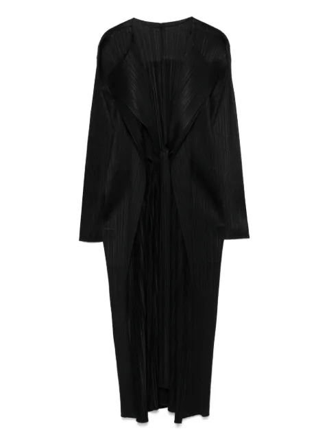 Pleats Please Issey Miyake abrigo Merry Bicolor
