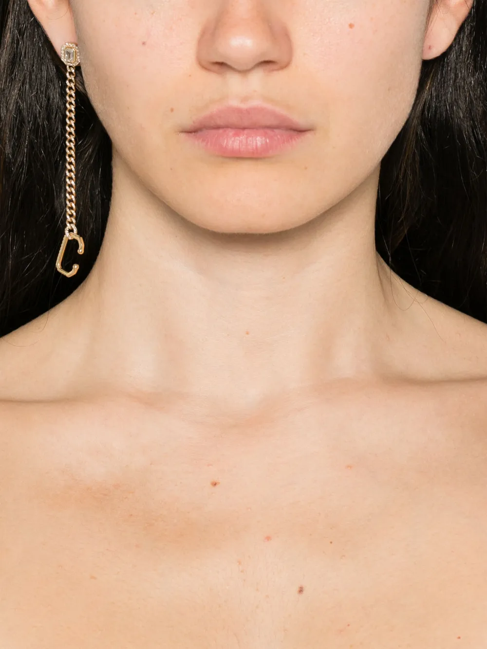 SHAY 18K yellow gold Halo Link cuff earring | Image 2