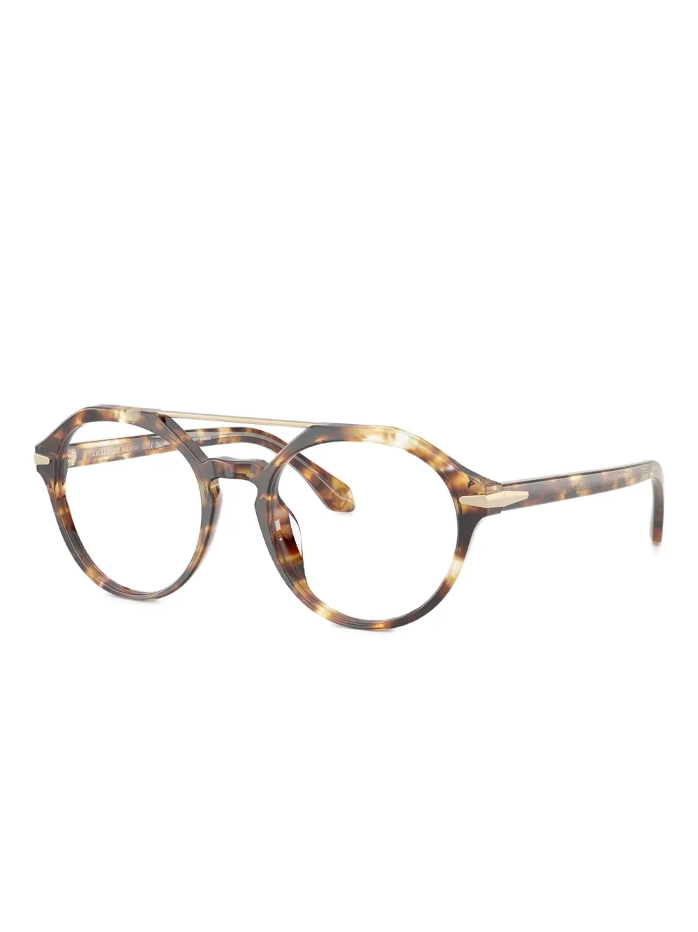 Giorgio Armani lunettes de vue à monture à effet écaille de tortue | Image 2