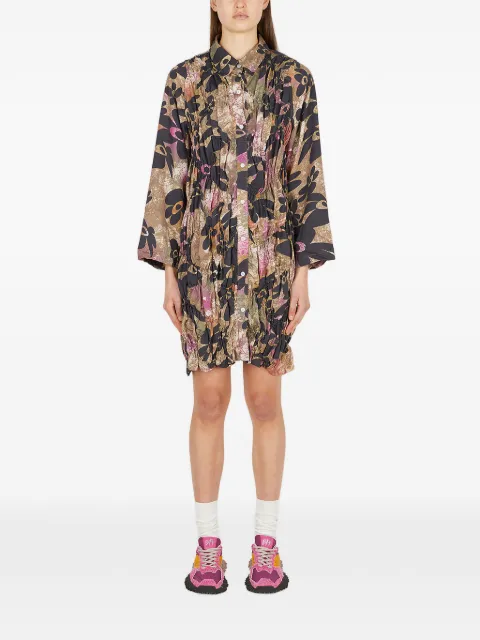 Perks And Mini floral ruched mini dress