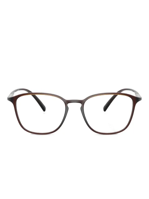 Giorgio Armani metal-frame rectangle glasses