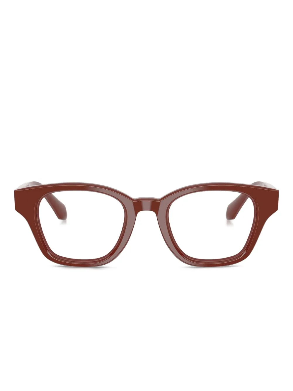 Giorgio Armani lentes con armazón rectangular | rojo | Image 1