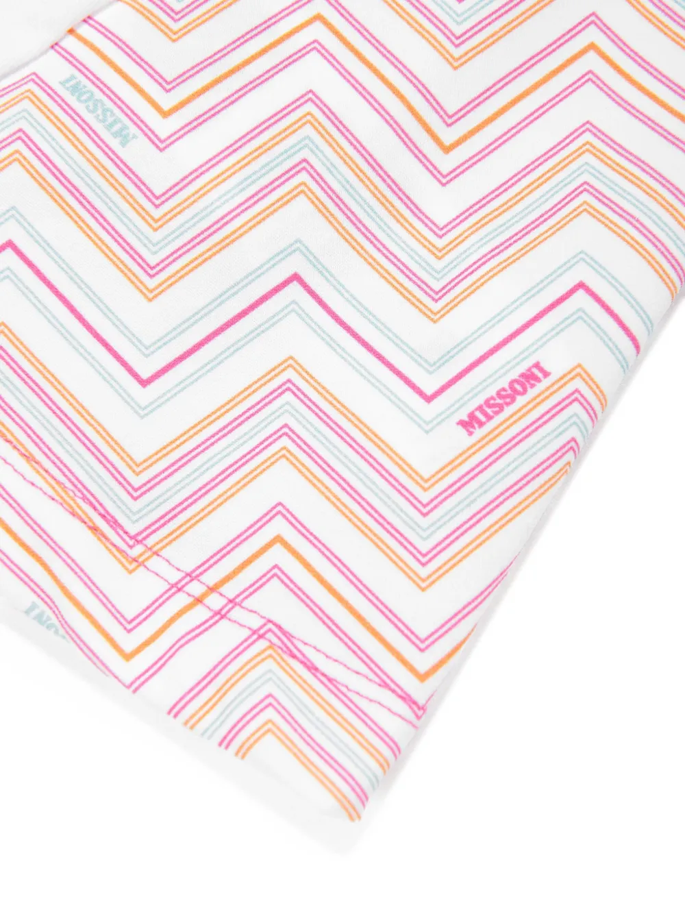 Missoni Kids T-shirt met logoprint Wit