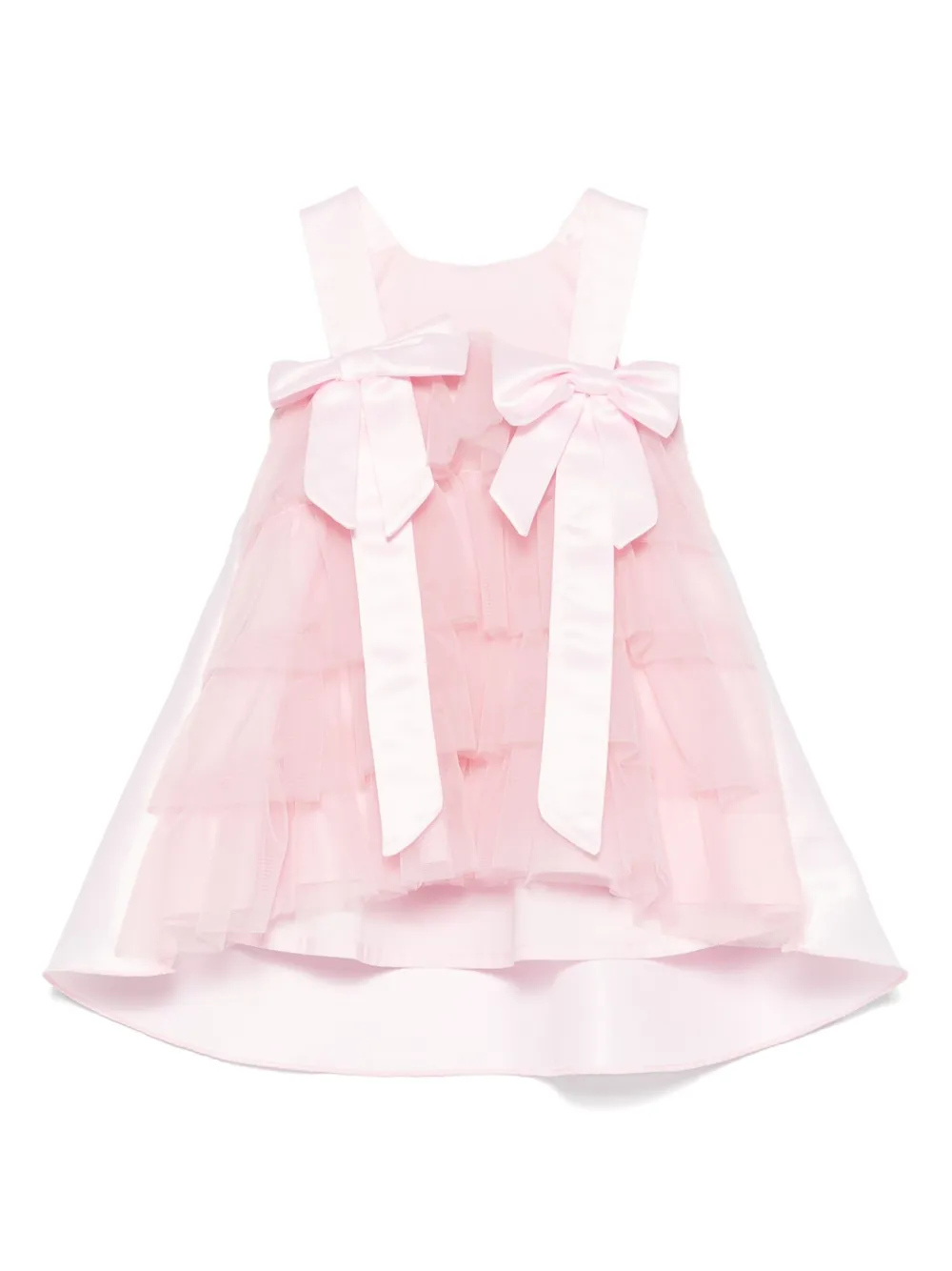 Shop Alapage Bow-detail Dress In Pink